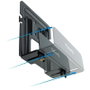 Tooq Soporte Universal de Pared TQMPM4776 Negro